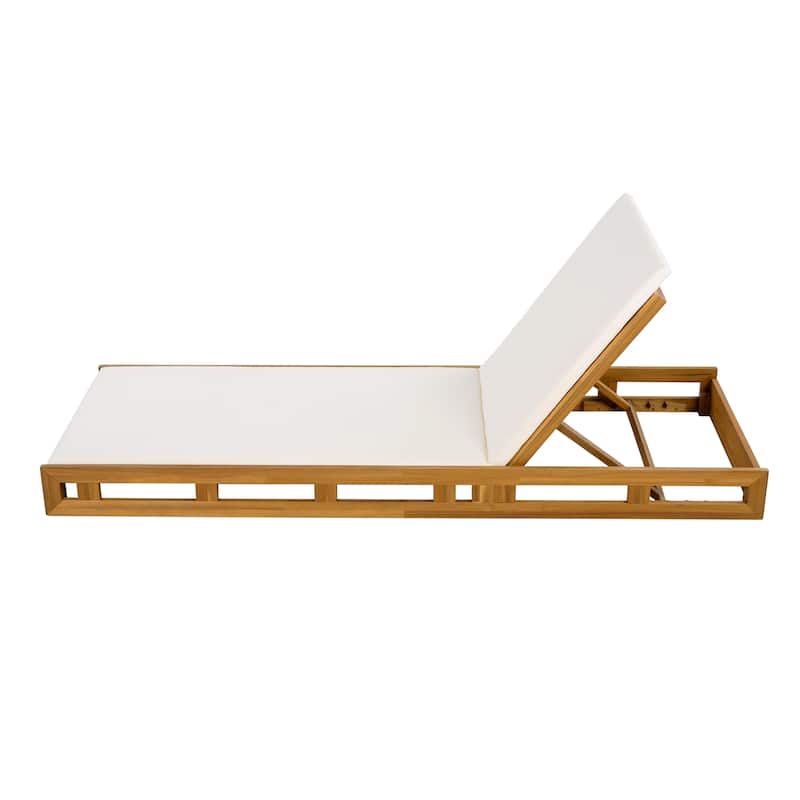 Christopher Knight Home - Bennett Outdoor Acacia Wood Chaise Lounge Set