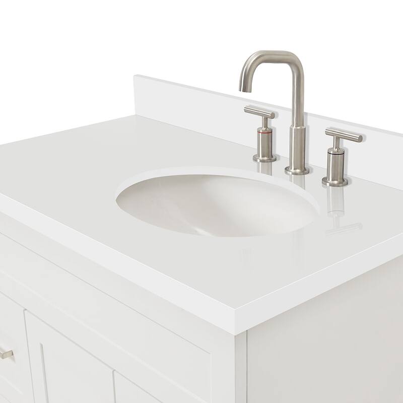 Ariel F037SRWQOVO Hamlet 37" Free Standing Single Basin Vanity Set