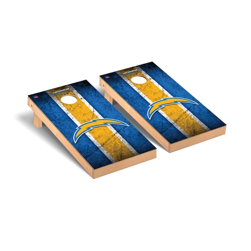 Los Angeles Chargers 2x4 Pro Cornhole Boards - V1 - Include Team Logo Bags