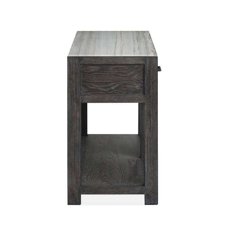 Magnussen Home Plum Creek Ravenwood Black Rectangular Sofa Table - 56''W x 17''D x 28''H