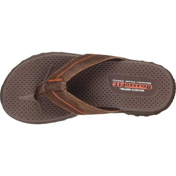 skechers relaxed fit memory foam sandals