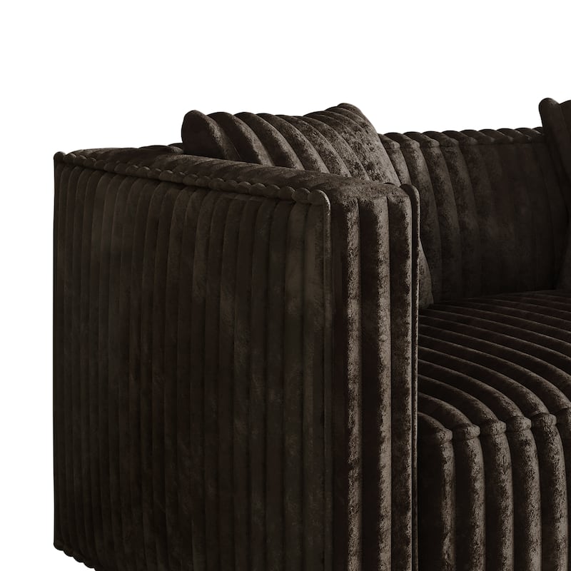 CraftPorch Mid Century Modern Upholstered Loveseat - N/A