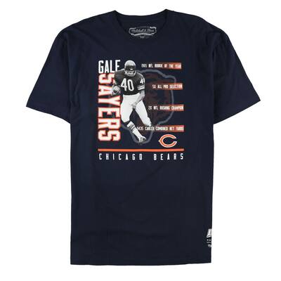 Mitchell & Ness Mens NFL Player Stat Graphic T-Shirt,, Blue, XX-Large