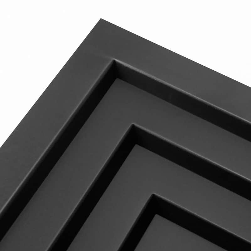 Atr3d 12pcs 24"x24" PVC 3D Wall Panel Ceiling Tile White or Black Cover 48 Sq.Ft.