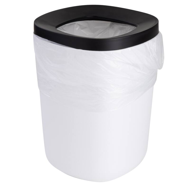 Bath Bliss 2 Pack 2 Tone 2 Piece Wastebasket