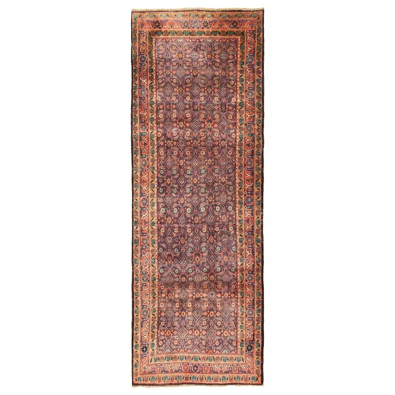 ECARPETGALLERY Hand-knotted Andelz Indigo Wool Rug - 3'5 x 10'2 - Indigo - 3'5 x 10'2