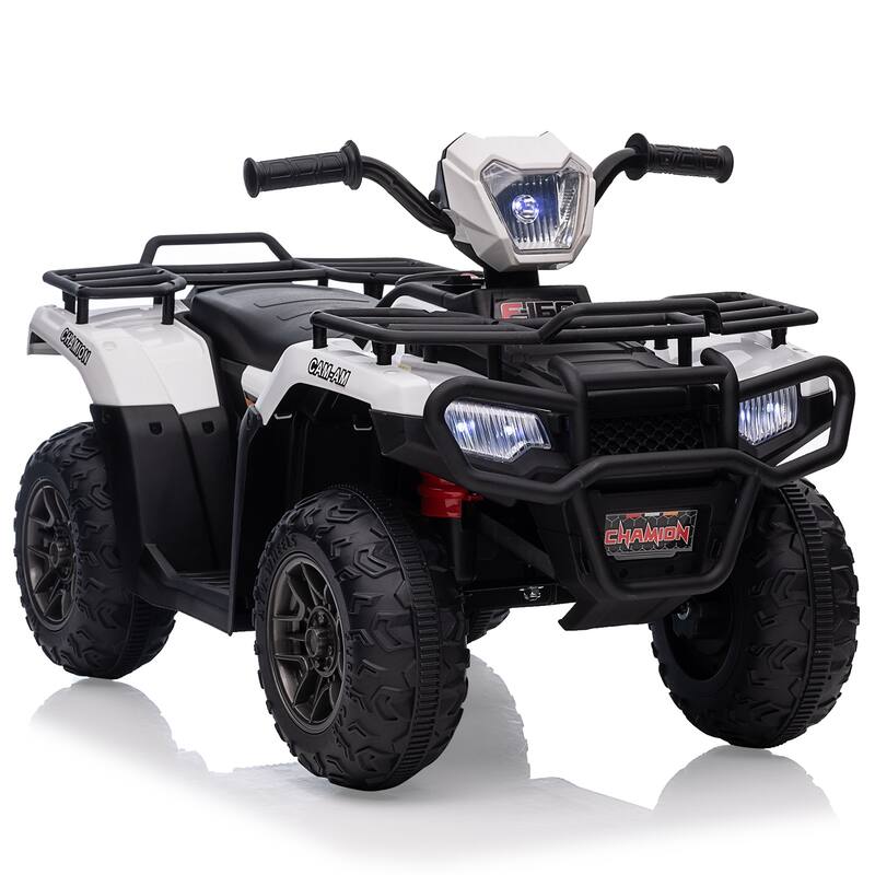 12V Kids Ride on ATV with LED Light, Music, USB,1.5-2.2mph