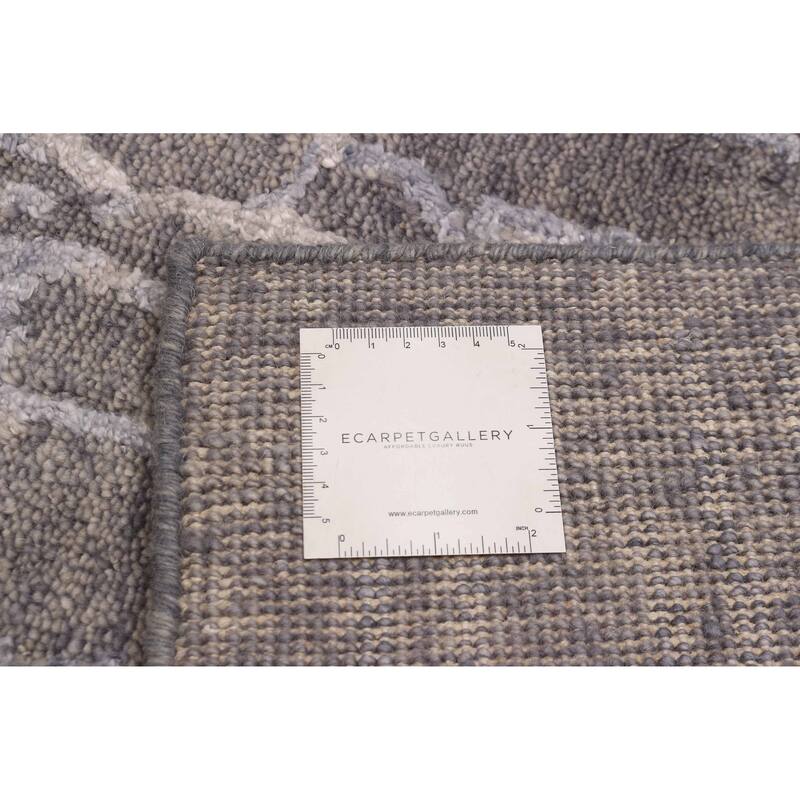 ECARPETGALLERY Hand-knotted Heritage Dark Grey Silk, Wool Rug - 5'3 x 7'8