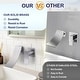 preview thumbnail 13 of 29, WOWOW Single Handle Wall Mounted Bathroom Basin Faucet