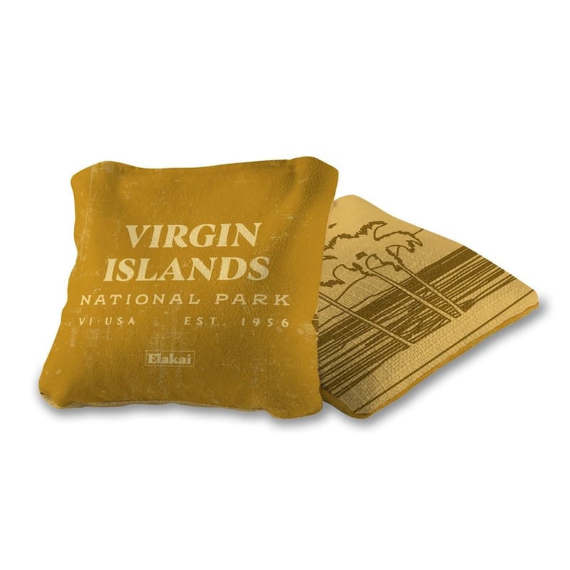 Virgin Islands National Park Dual Sided Pro Cornhole Bags (Set of 4)