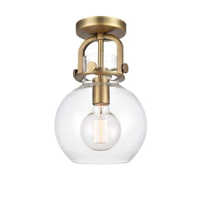 Innovations Lighting Newton Sphere - 1 Light 8" Arched-Frame Flush Mount Light