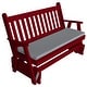 preview thumbnail 6 of 16, Pine 5' Traditional English Glider Tractor Red