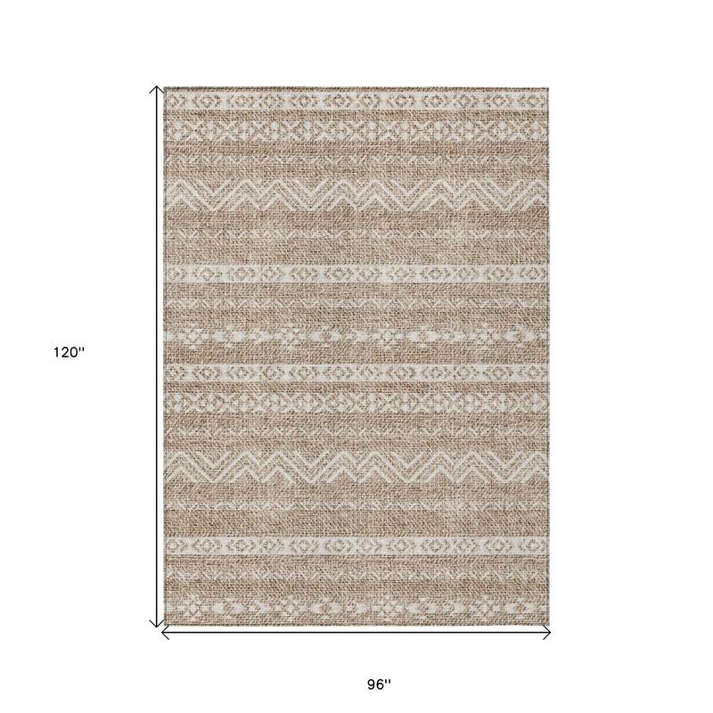 HomeRoots Southwestern Transitional Rectangle Outdoor Rug
