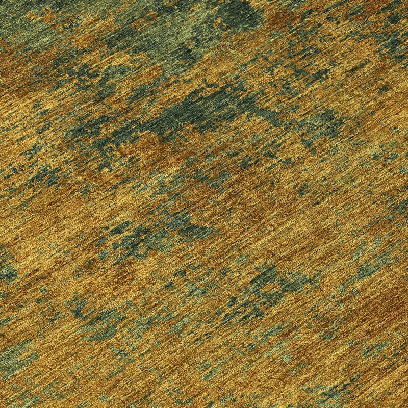 Machine Washable Indoor/ Outdoor Abstract Ombre Chantille Rug