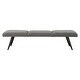 preview thumbnail 6 of 6, Uttermost Bowtie Charcoal Fabric Bench - 18'' H X 72.5'' W X 20'' D