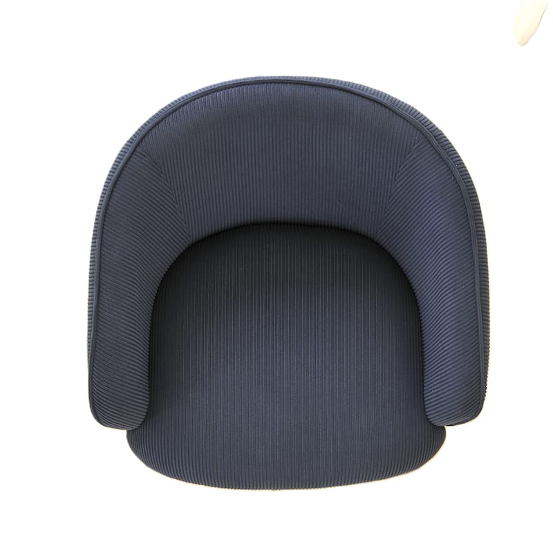 Mid Century Upholstered Black Leg Indoor Chair