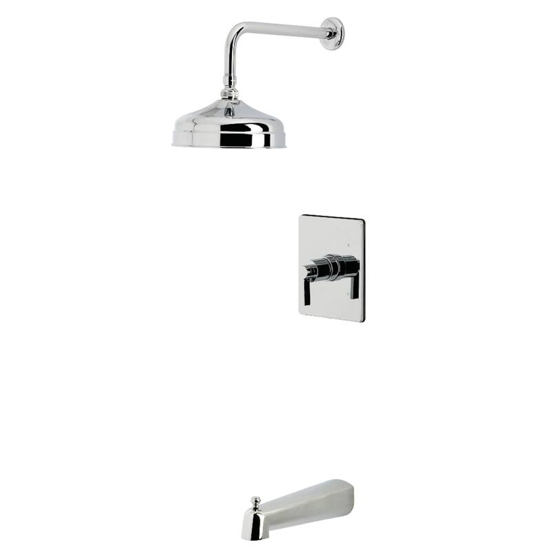 Kingston Brass NuvoFusion Single-Handle Pressure Balanced Tub and Shower Faucet - Polished Chrome