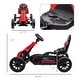 preview thumbnail 17 of 34, Kids Pedal Go-Kart with Adjustable Seat, EVA Wheels, Hand Brake, Forward & Reverse Drive, 3-8 Years, Max 66 lbs