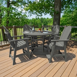 Hamilton 5-Piece Outdoor Counter Height Dining Set - 48" Round Table