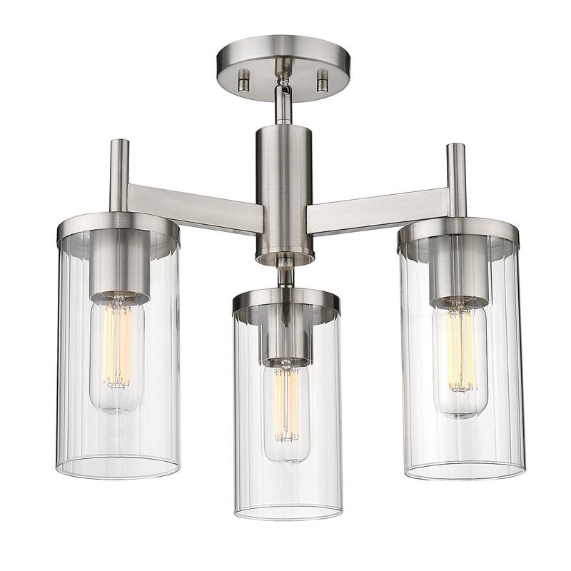Copper Grove DeBruy 3-light Transitional Semi-flush Light Fixture
