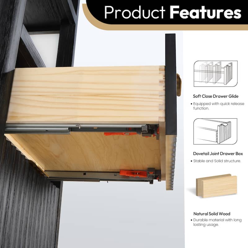 Cadiz 22 in. Storage Cabinet for Bathroom and Living Room