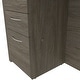 preview thumbnail 13 of 14, Bestar Embassy 71" L-shaped desk with hutch