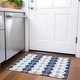 preview thumbnail 67 of 132, Premium Washable Super Soft Diamond Modern Mayfield Rug Navy - 1'8" x 2'6"