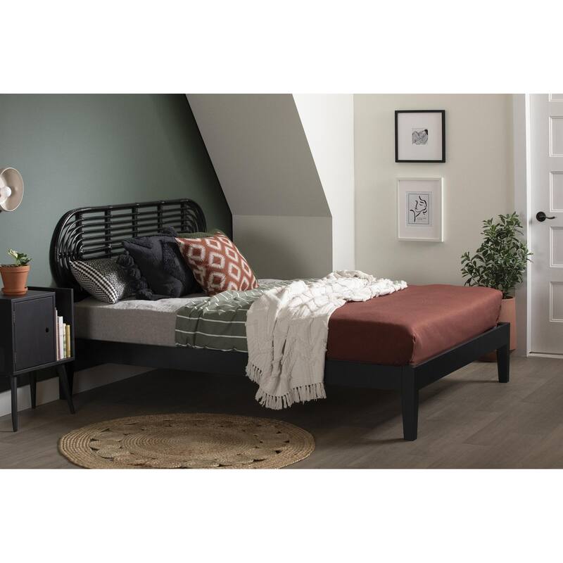 South Shore Hoya Wall-Mounted Headboard Retro