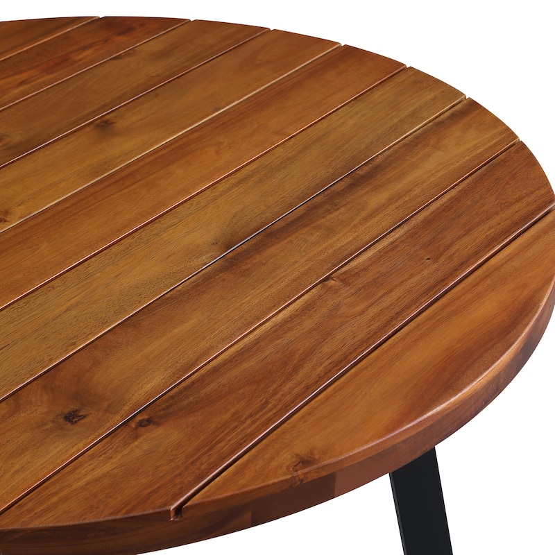 Luna Acacia Patio Dining Set - N/A