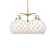 Option Brushed Brass / White Glass with White Rope
