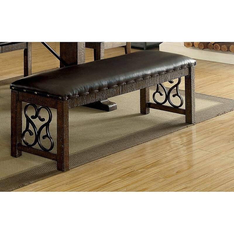 Traditional 1pc Bench Dining Room - Espresso,Walnut