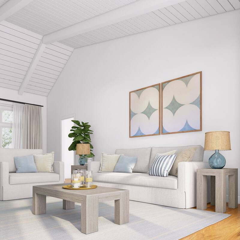 Plank and Beam Modern Rectangular Coffee Table - 48" x 24"