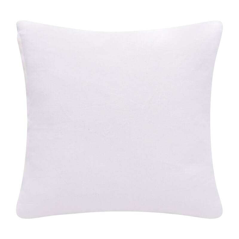 Handwoven Diamond Pulse Square Throw Pillow Cover - 20" - White and Blue