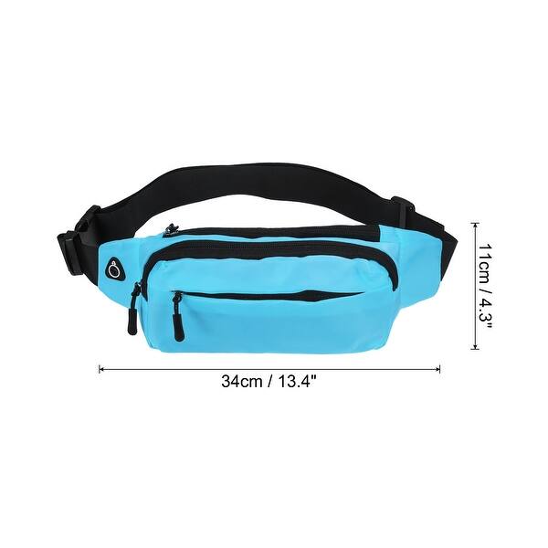 dimension image slide 5 of 7, Fanny Pack, Adjustable Belt Bag for Men and Women for Hiking