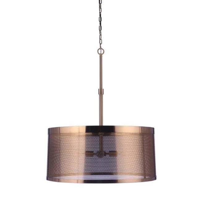 Craftmade 58994 Mesh 4 Light 28" Wide Pendant - Satin Brass