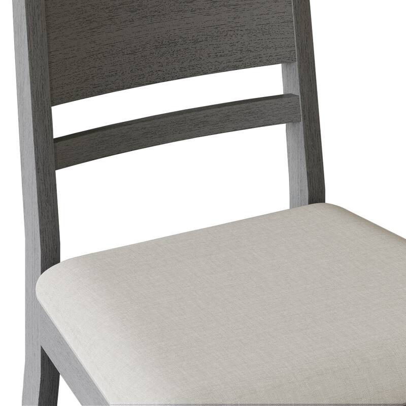 CraftPorch Elegance 4-Piece Chair and Round Table Wooden Dining Set