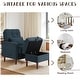 preview thumbnail 61 of 59, Adjustable Backrest Lounge Accent Chair Set with Storage Ottoman