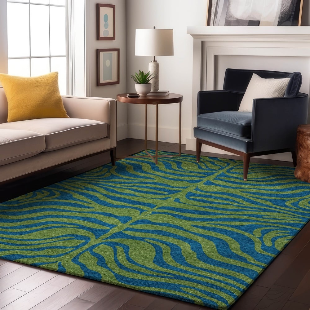 Premium Washable Super Soft Modern Zebra Print Mayfield Rug