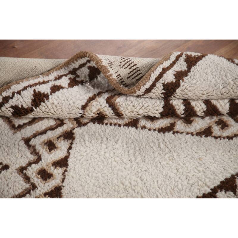Natural Dye Tribal Anatolian Runner Rug Hand-knotted Wool Carpet - 3'3"x 11'11"