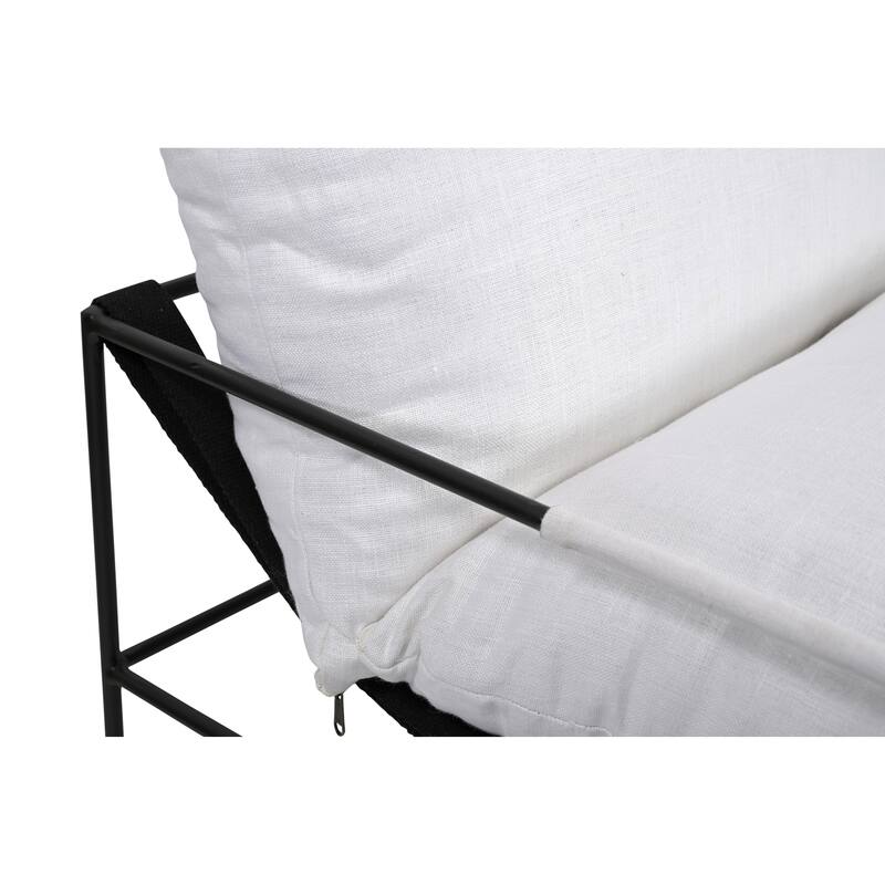 Emerie Upholstered Metal Accent Chair