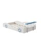 preview thumbnail 12 of 19, Roomfitters Wooden Race Car Platform Bed, Car-Shaped Twin Bed with Wheels for Teens, Blue