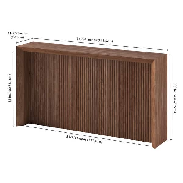 dimension image slide 1 of 5, Piedmont 56" Wide Rectangular Console Table