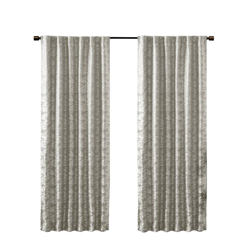 Jacquard Lined Total Blackout Rod Pocket/Back Tab Curtain Panel