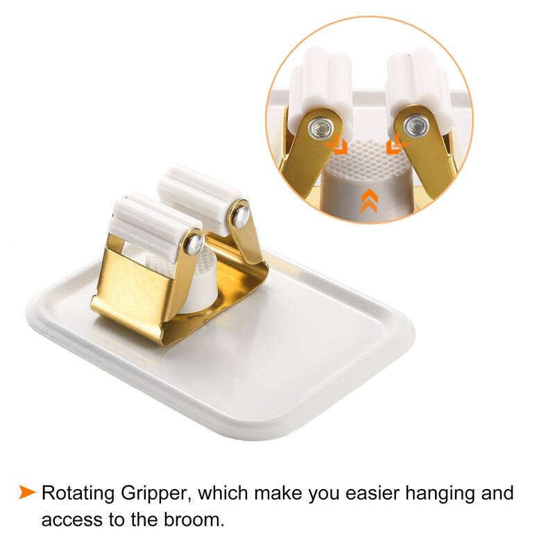 4pcs Mop Broom Holder Wall Mount, 304 Stainless Steel Mop Broom Hanger