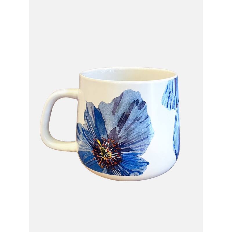 Himalayan Blue Poppies Porcelain Mug
