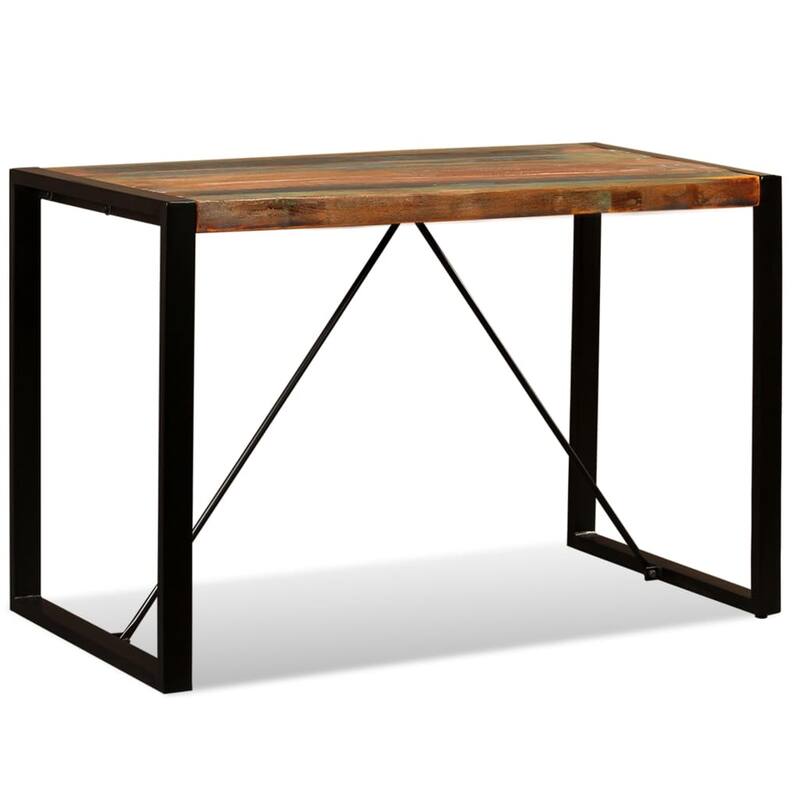 vidaXL Dining Table Solid Reclaimed Wood 47.2" - Multi