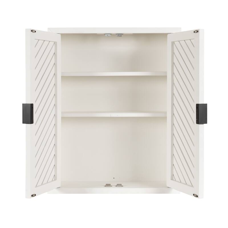 Kate and Laurel Mezzeta Tall 2-Door Bath Cabinet