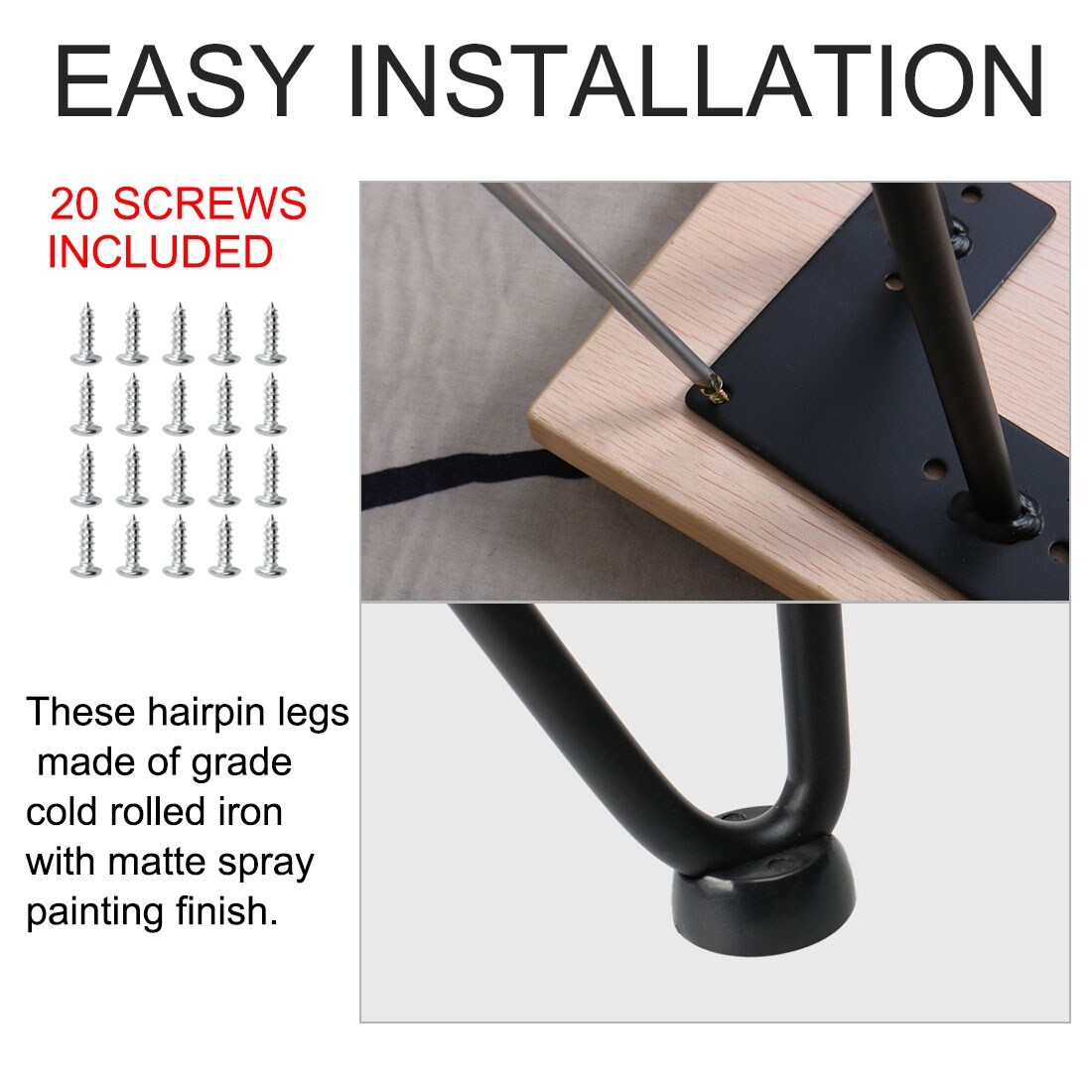 Shop 10 Hairpin Coffee Table Legs Iron Mid Century Style Furniture Legs 4pcs On Sale Overstock 28962421