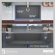 preview thumbnail 12 of 60, Karran Retrofit Apron Quartz Single Bowl Kitchen Sink