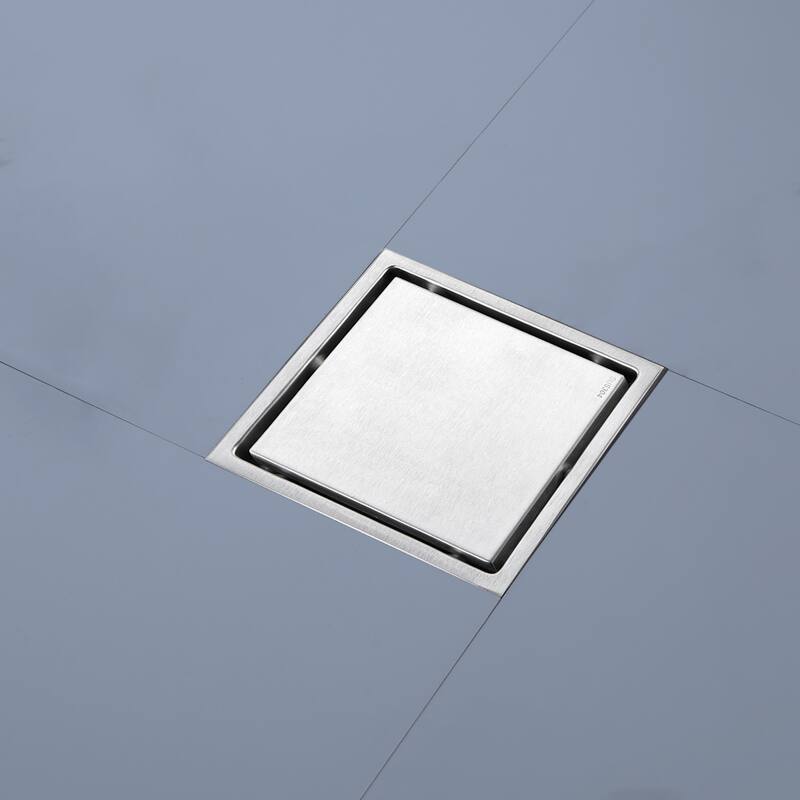Topcraft 6-Inch Stainless Steel Square Floor Drain